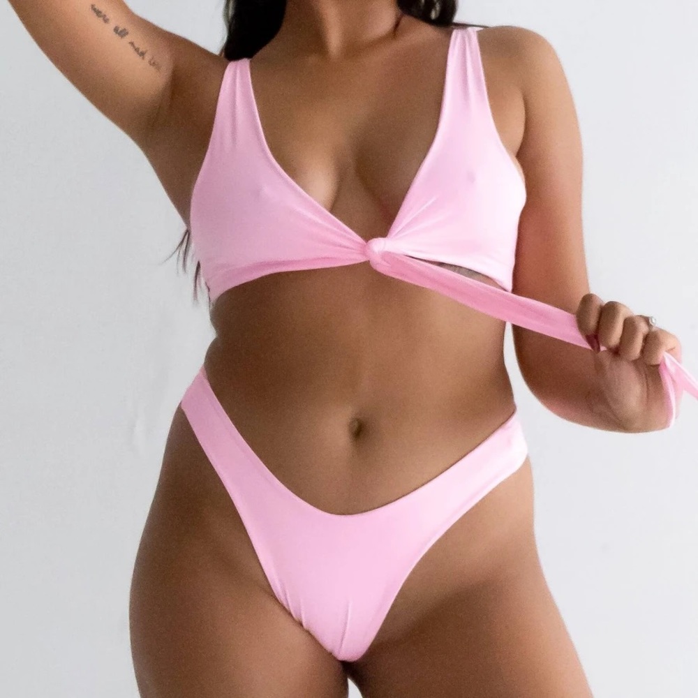 Large 437 SWIM bikini bottom in Kenzie (candy)